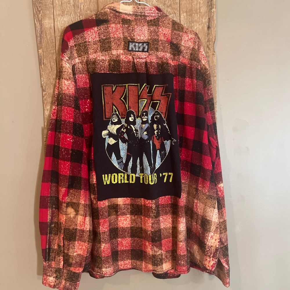 KISS World Tour '77 Flannel Shirt